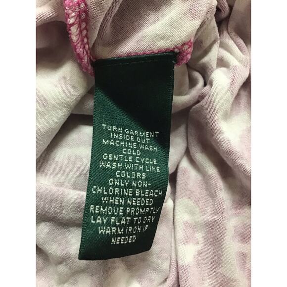 Lauren Ralph Lauren Pink and White Palazzo Pants Women's Medium - Picture 4 of 4